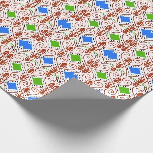 Abstract kerstcadeautje cadeaupapier (Hoek)