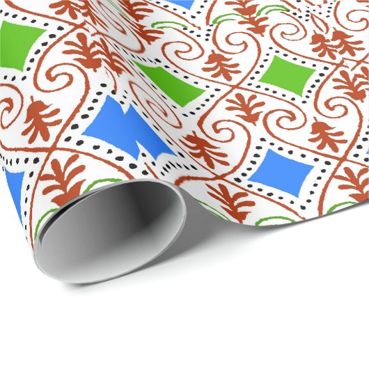 Abstract kerstcadeautje cadeaupapier (Rol Hoek)