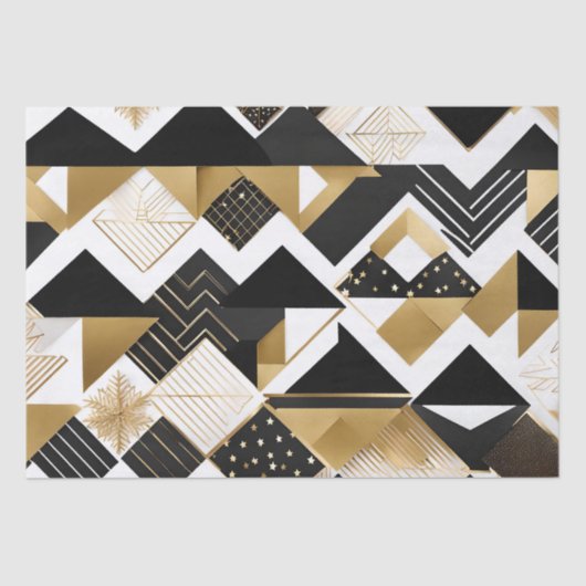 abstract kerstdiamanten tissuepapier (Voorkant)