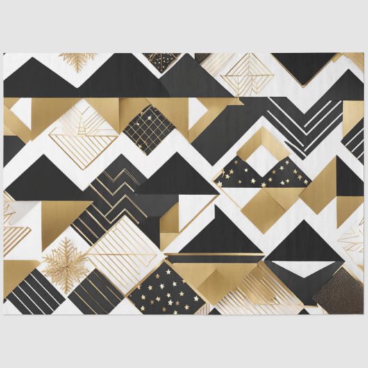 abstract kerstdiamanten tissuepapier (Voorkant)