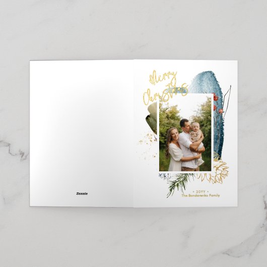 Abstract kerstfeestdag op feestdag op feestdag - F Folie Feestdagenkaart (Buiten Laag)