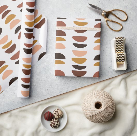 Abstract | Kerstmis | Beige | Minimalistisch | Cadeaupapier (Crafts)