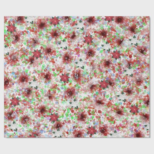 Abstract kerstontwerp cadeaupapier (Vlak)