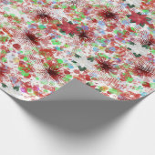 Abstract kerstontwerp cadeaupapier (Hoek)