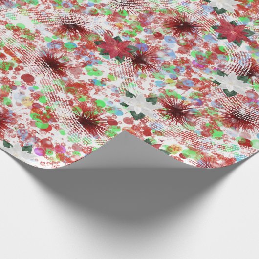 Abstract kerstontwerp cadeaupapier (Hoek)