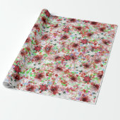Abstract kerstontwerp cadeaupapier (Uitgerold)