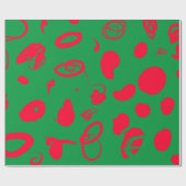 Abstract kerstontwerp Wrapppapier Cadeaupapier (Vlak)