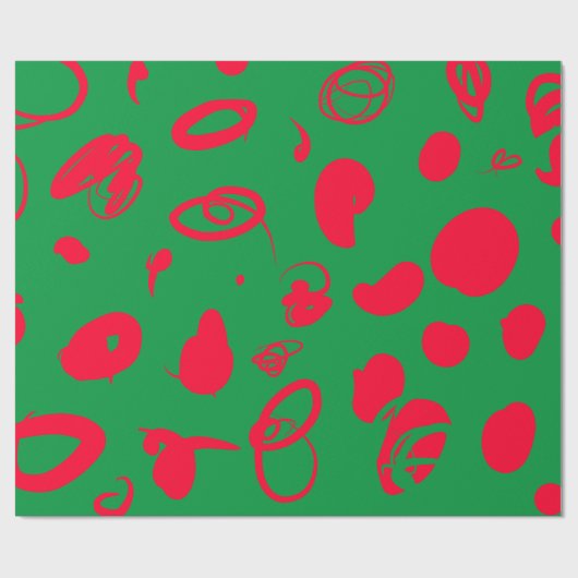 Abstract kerstontwerp Wrapppapier Cadeaupapier (Vlak)