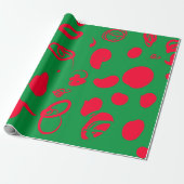 Abstract kerstontwerp Wrapppapier Cadeaupapier (Uitgerold)