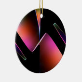 Abstract kerstornament keramisch ornament (Rechts)