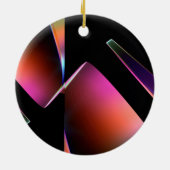 Abstract kerstornament keramisch ornament (Achterkant)