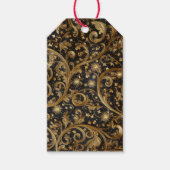 Abstract kerstpatroon cadeaulabel (Voorkant)