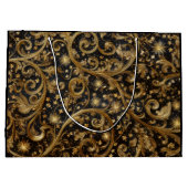 Abstract kerstpatroon groot cadeauzakje (Achterkant)