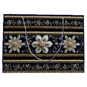 Abstract kerstpatroon groot cadeauzakje (Achterkant)