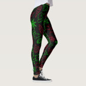 Abstract kerstpatroon leggings (Rechts)