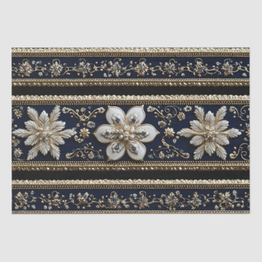 Abstract kerstpatroon tissuepapier (Voorkant)