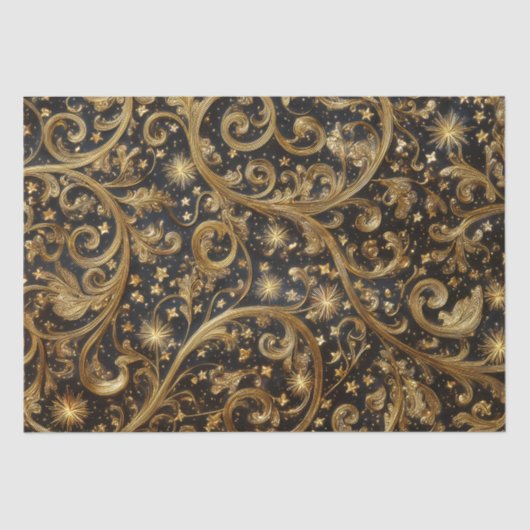 Abstract kerstpatroon tissuepapier (Voorkant)