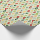 Abstract kersttassen Verpakkingspapier Cadeaupapier (Hoek)