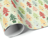 Abstract kersttassen Verpakkingspapier Cadeaupapier (Rol Hoek)