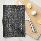 Abstract kettingpatroon theedoek (Quarter Fold)