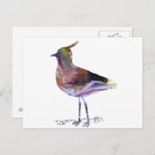 Abstract kieuwsilhouet briefkaart (Voorkant / Achterkant)