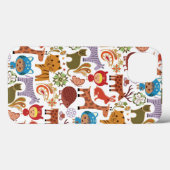 Abstract kind en dieren patroon Case-Mate iPhone case (Achterkant (horizontaal))
