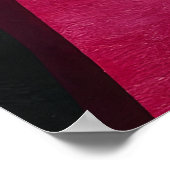 Abstract Kissing Silhouettes in Red & Magenta Poster (Hoek)