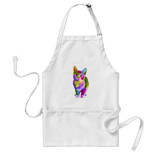 Abstract Kitten - Pas je eigen aan Standaard Schort (Voorkant)