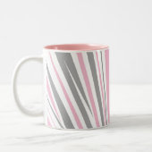abstract klassiek zebrapatroon mok met tweetone ko (Links)
