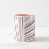 abstract klassiek zebrapatroon mok met tweetone ko (Center)