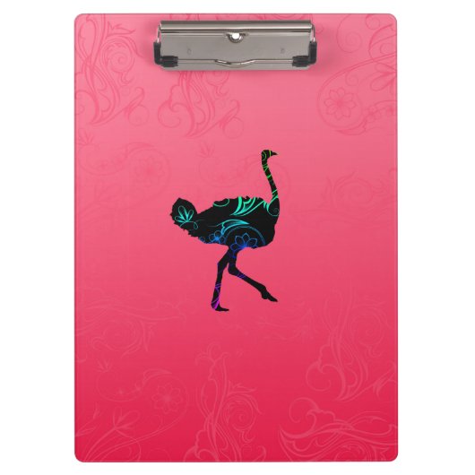 Abstract klembord Ostrich (Voorkant)