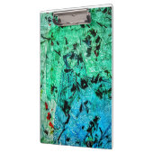 Abstract klembord, Recyclen plastic gestreken kleu Klembord (Links)