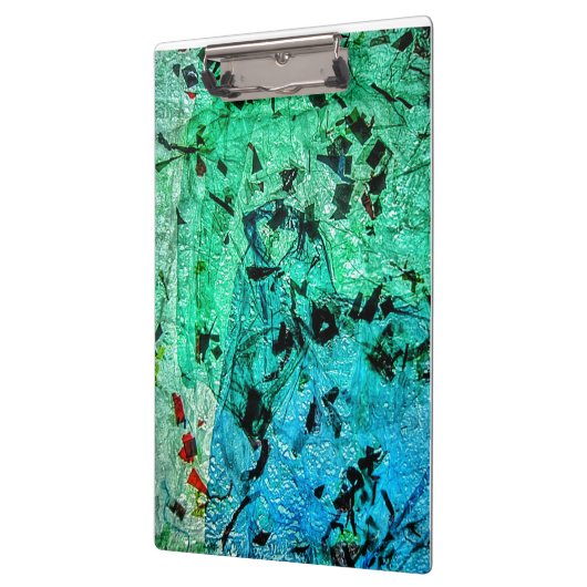 Abstract klembord, Recyclen plastic gestreken kleu Klembord (Links)