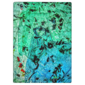 Abstract klembord, Recyclen plastic gestreken kleu Klembord (Achterkant)