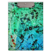 Abstract klembord, Recyclen plastic gestreken kleu Klembord (Voorkant)