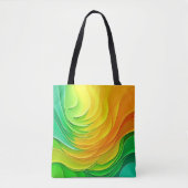 Abstract Kleur Energie Stroom Design Tote Bag (Voorkant)