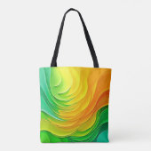 Abstract Kleur Energie Stroom Design Tote Bag (Achterkant)