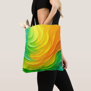 Abstract Kleur Energie Stroom Design Tote Bag