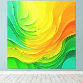 Abstract Kleur Energie Stroom Ontwerp Canvas Afdruk (Insitu (Houten vloer))