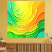 Abstract Kleur Energie Stroom Ontwerp Canvas Afdruk (Insitu (Woonkamer))