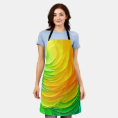 Abstract Kleur Energie Stroom Ontwerp Schort (Gedragen)
