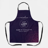 Abstract Kleur Naam en Logo kapsalon schort (Voorkant)