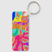 abstract,kleur,patroon,Indisch,mandala,roze, Sleutelhanger (Achterkant)