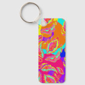 abstract,kleur,patroon,Indisch,mandala,roze, Sleutelhanger (Voorkant)