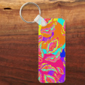 abstract,kleur,patroon,Indisch,mandala,roze, Sleutelhanger (Voorkant)
