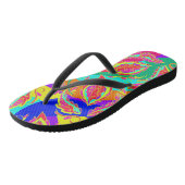 abstract,kleur,patroon,Indisch,mandala,roze, Teenslippers (Schuin)