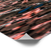 Abstract Kleur Poster met Waterreflecties (Hoek)