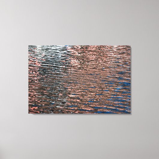Abstract Kleur Poster met Waterreflecties Canvas Afdruk (Voorkant)