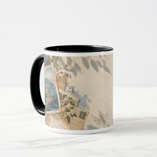 Abstract Kleur Reis Moderne Kunst Mok (Voorkant links)