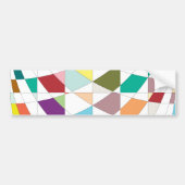 Abstract Kleur Tapijt Bumpersticker (Voorkant)